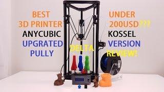 Anycubic kossel 3D printer review! Great value for 200USD