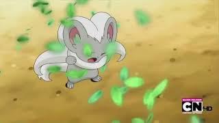 Cinccino uses Giga Impact on Snivy! Pokémon Black & White Battle Part 3