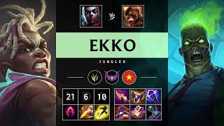 Ekko Jungle vs Brand: Triple Kill, Legendary - VN Master Patch 14.24