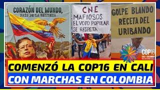 COMENZÓ LA COP16 Y EL PUEBLO MARCHA ANTE EL G0LPE DEL CNE A PETRO EN COLOMBIA. LOMASTRINADO