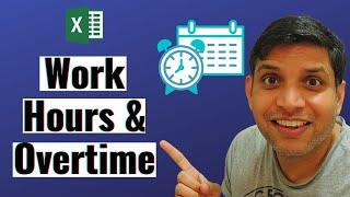 Working Hours & Overtime Formula in Excel | Time Calculations