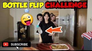 BOTTLE FLIP CHALLENGE|| WINNER Will EAT HAKKA NOODLES 