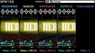 DDR / All My Love - SINGLE (DanceDanceRevolution X2)