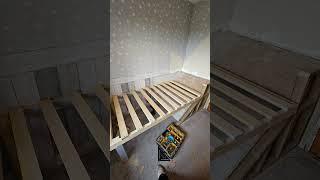 stairs bulk head to bed #bulkhead #woodworking #diy