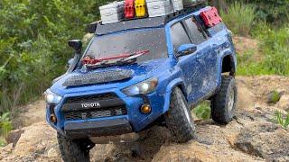 1/10 Scale RC:TOYOTA 4RUNNER(3D Printed Body/SCX10 II/RC4WD Wheels/Tires)  Off-road Driving. #4