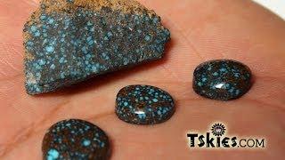 Apache Blue Turquoise Darryl Dean Begay tskies.com