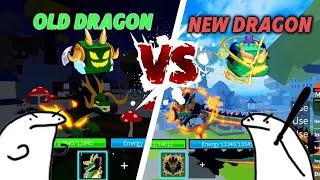 Old Dragon VS New Reworked Dragon! In Blox Fruits - Update 24