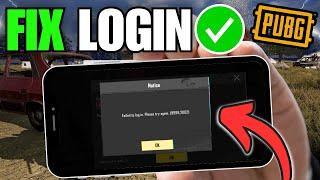 How To Fix PUBG Failed to Login Please Try Again Mobile