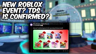 New Roblox Event TDS IS CONFIRMED? | TDS