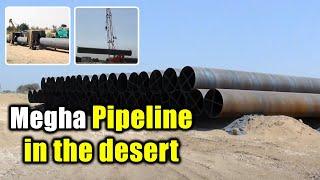 Megha Pipeline in the desert | MEIL Hydrocarbons