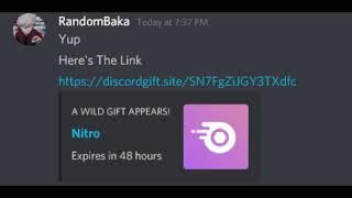 When Someone Gives You A Free Discord Nitro Gift Link ( Remastereded )