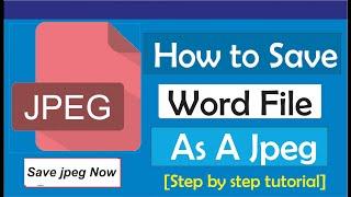 How To Save A Word File As Jpeg: How To Save A Word Document As A Picture