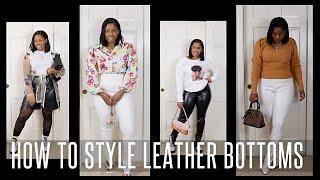 How to Style Leather Pants| Leather Outfit Ideas| Styling Leather for Fall 2020