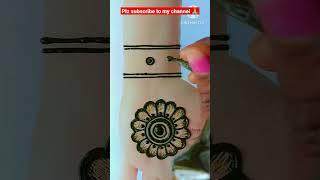 Simple Mehndi Design For Beginners |New Mehandi Ka Design |Easy Mehndi design #shorts #shortvideo