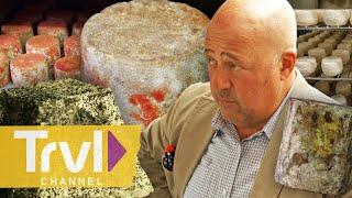 Preserving Endangered Cheeses in Paris | Bizarre Foods with Andrew Zimmern | Travel Channel