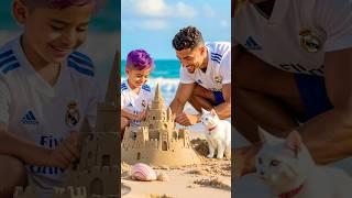Messi bullies Ronaldo's son. What will Ronaldo do? #ronaldo #messi #football #funny #trending
