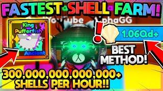 INSANE SHELL FARM!! *300T+* SHELLS PER HOUR!! - Mining Simulator 2 (Roblox)