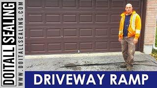 Asphalt Driveway Ramp Installation