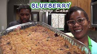 Blueberry Dump Cake | This Blueberries & Cream Oatmeal Topping Tastes Like A Cookie! | It's So Good!