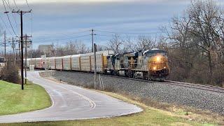 Single Locomotive Pulls 1.5 Mile Long Train!  Newest Heritage Unit ( TAG ) Leading Long Train On CSX