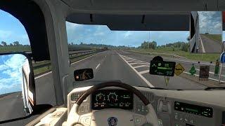 Euro Truck Simulator 2 - Time-Lapse Driving Scania RJL V8 Skin + Interior