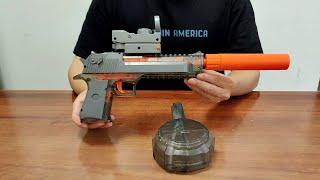 Desert Eagle Electric Water Gun with Drum Unboxing 2024