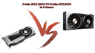 Nvidia GTX 1070 8GB vs RTX 2070 8GB in 5 Games