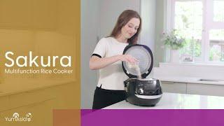 Sakura Micom Fuzzy Logic Ceramic Rice Cooker (YUM-EN15/W) by Yum Asia (1.5 litres / 8 cup)  UK/EU