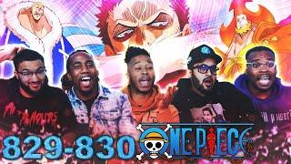 BIG MOM'S FIRST 3 SONS! One Piece Eps 829/830 Reaction