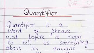 Quantifier