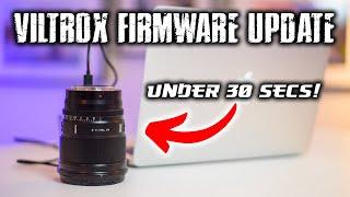 How To Update Viltrox Lens Firmware UNDER 30 SECS!