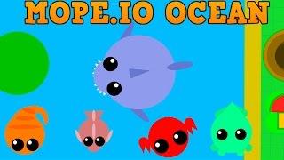 NEW MOPE.IO OCEAN UPDATE!! // 5 New Animals // Epic Shark Gameplay!!