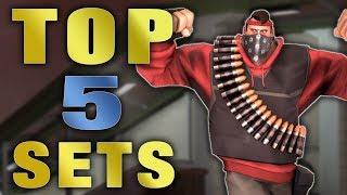 [TF2] Top 5 Best Heavy Cosmetic Sets For Less Than 1 Key!