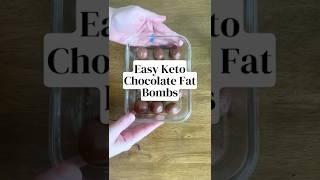 Low Carb Keto Chocolate Fat Bombs - Easy Dessert | Quick Snack | Freezer Meal Prep | 5 Ingredients