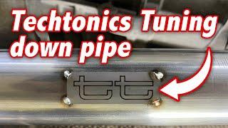 Techtonics Tuning Down Pipe for the Audi 1.8T! (exhaust sound, acceleration, downshifts)