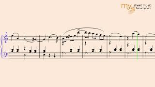 Sentimental Waltz - Piano Classic Sheet Music Transcription