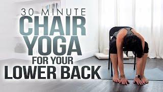 Chair Yoga for the Lower Back | Yoga Stretches to Relieve Stiffness & Tension | Yoga for Seniors