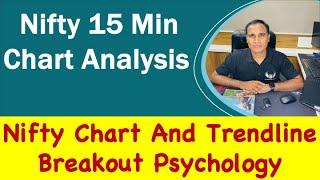 Nifty Chart And Trendline Breakout Psychology !! Nifty 15 Min  Chart Analysis