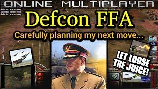 Defcon FFA - Tank General - Pro Rules | C&C Generals Zero Hour | No Commentary