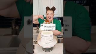 How To Prevent Bulging Cakes  #cake #cakedecorating #bakingtips #baking #buttercream