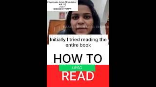 How to read for UPSC | Priyamvada Ashok Mhaddalkar |AIR 13 |CSE’21 |2nd ATTEMPT #upsc
