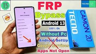 Tecno Camon 20 FRP Bypass Android 13 | New Method | Tecno (CK6) Google Account Bypass Without Pc |