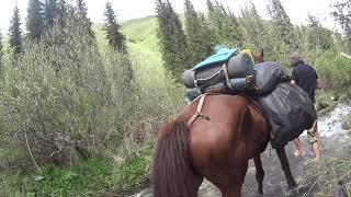 Backcountry skiing and horseback riding in Kazakhstan