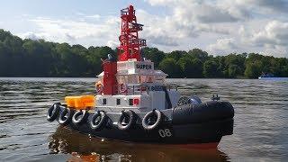 Буксир на Радиоуправлении Heng Long Seaport Work Boat HL-3810...Обзор Распаковка Тест-Драйв