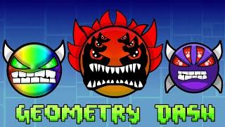 Все уровни сложности в игре Geometry Dash