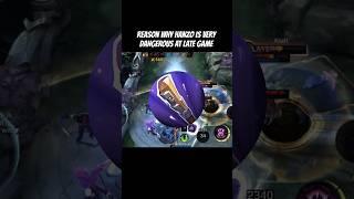 HANZO SCARY BUILD FOR MID TO LATE GAME!! #hanzo #mobilelegends #hanzo #fyp #shorts #gaming #gameplay