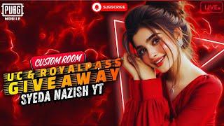 PUBG MOBILE LIVE UC CUSTOM ROOMS PAKISTAN | PUBG CUSTOM ROOM LIVE #ucgiveaway #live #ucgiveaway