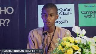 BASMAD QUR'AN COMPETITION - ABDUL KAREEM MUHAMMAD JEJE