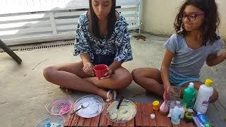 FAZENDO SLIME COM A MINHA PRIMA!! 