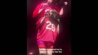 Billie Eilish Lets Fans Untie Her Buns During Québec Show - Adorable Moment!  #BillieEilish